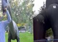 Gökçek’ten ‘Şişme Dinocan’ savunması: Heykel değil